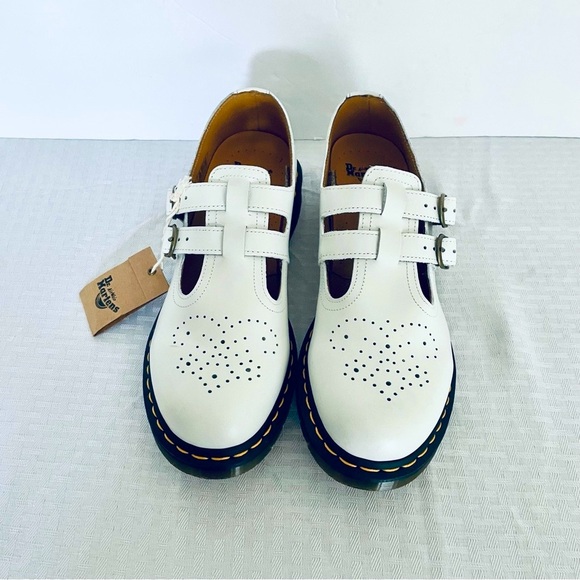 Dr. Martens Leather Virginia buckle double strap Mary Jane loafers New Size 10 - Picture 2 of 16
